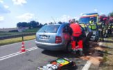 Zderzenie dwóch samochodów na trasie Opole &#8211; Zawada