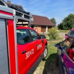 Weekend na opolskich drogach, pożar samochodu elektrycznego i stłuczka pod Opolem