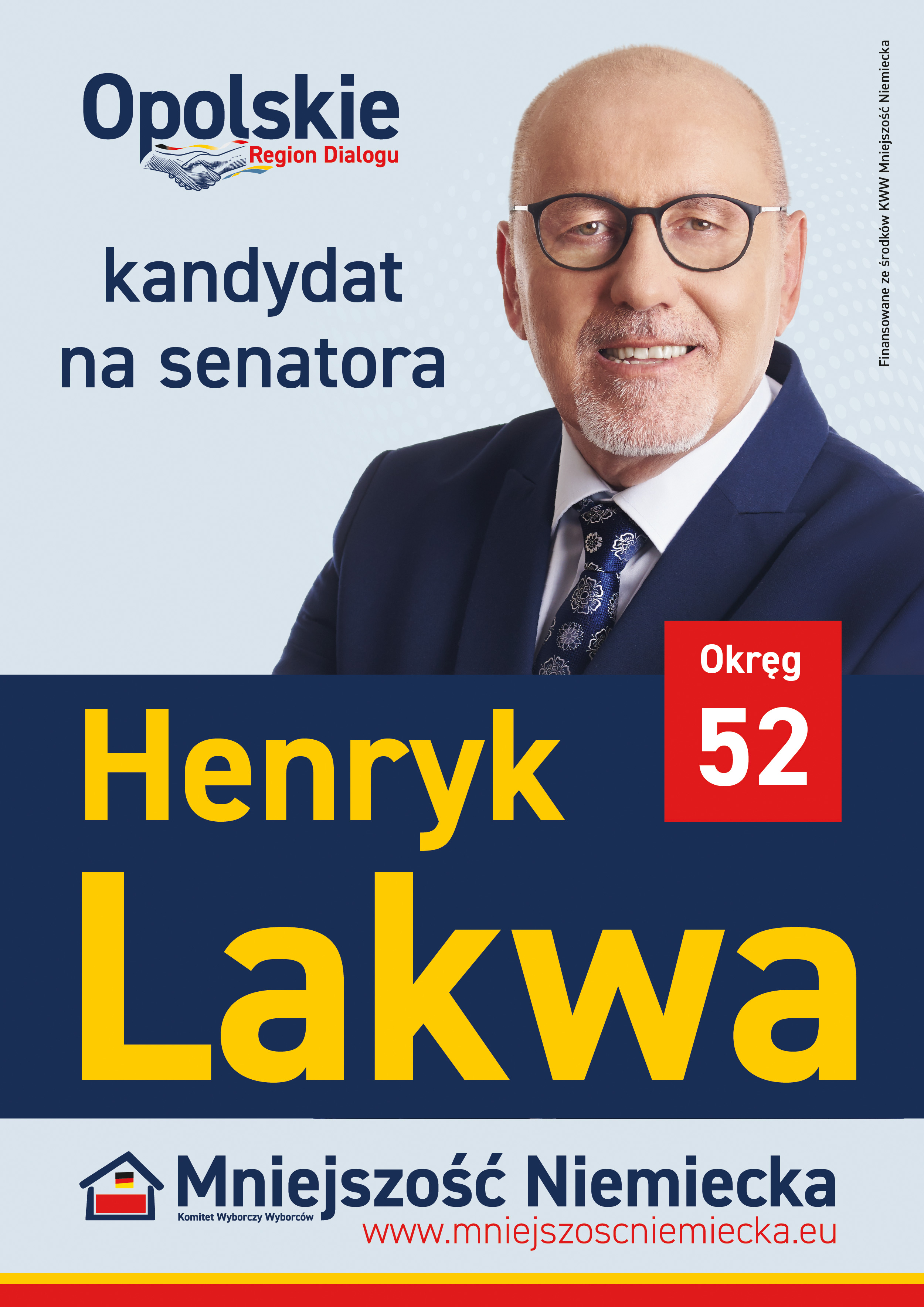 Henryk Lakwa kandydatem KWW Mniejszość Niemiecka do Senatu