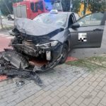 Poranna kolizja na skrzyżowaniu ulic Horoszkiewicza i Ozimskiej, taksówkarz wymusił pierwszeństwo