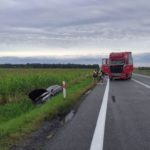 Zderzenie ciężarówki z osobówką na obwodnicy Opola