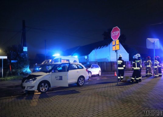 Weekend na opolskich drogach, pożar samochodu elektrycznego i stłuczka pod Opolem