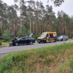 Zderzenie trzech aut między Dobrzeniem a Kup, a na ul. Wrocławskiej samochód w rowie