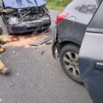 Zderzenie trzech aut między Dobrzeniem a Kup, a na ul. Wrocławskiej samochód w rowie