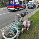 Potracenie rowerzystki na dużym rondzie, to kolejne zdarzenie w tym miejscu