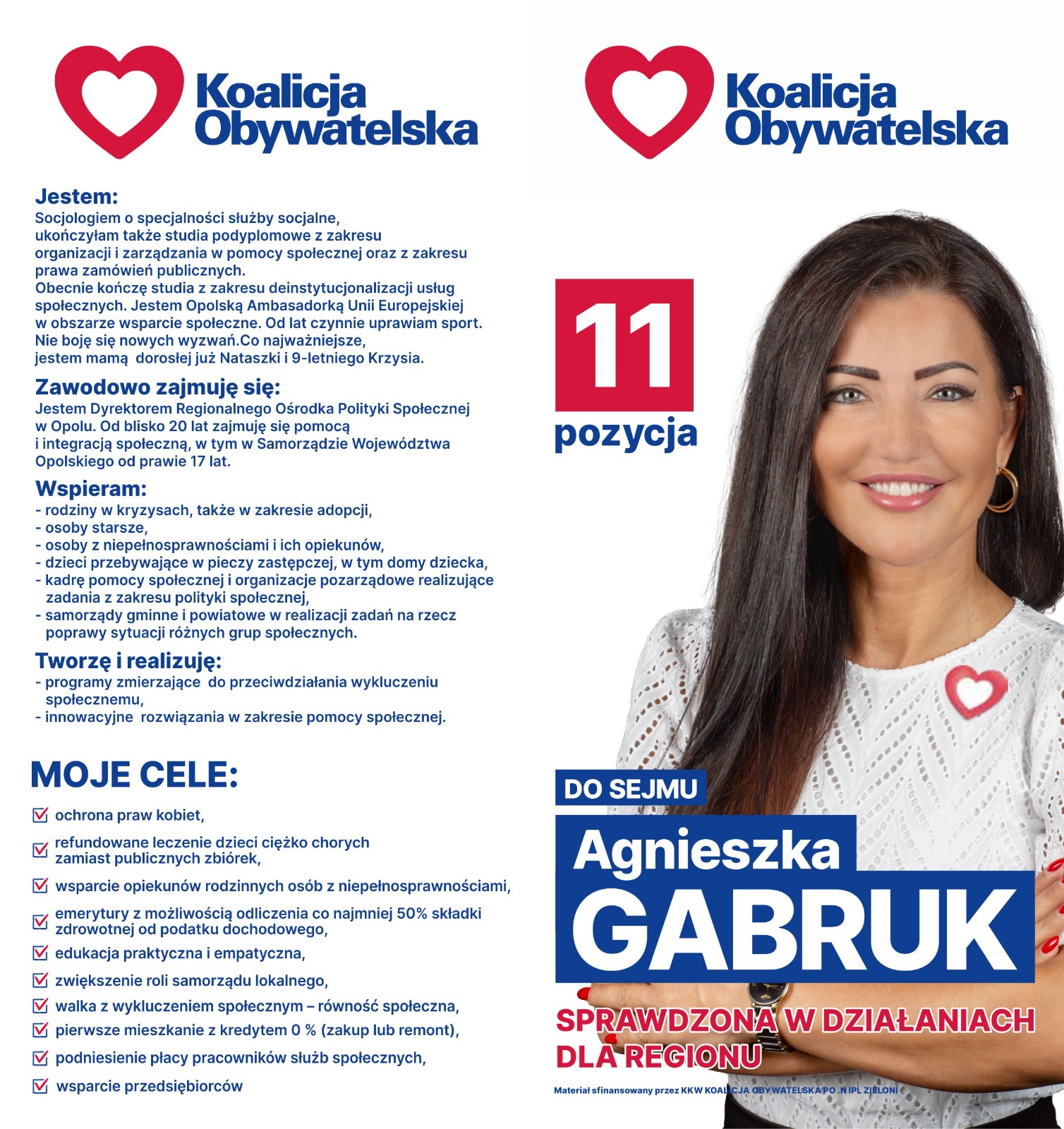 Agnieszka Gabruk &#8211; Sprawdzona w działaniach dla regionu!
