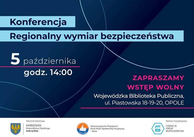 Porozmawiają o bezpieczeństwie, konferencja już jutro w WBP Opole