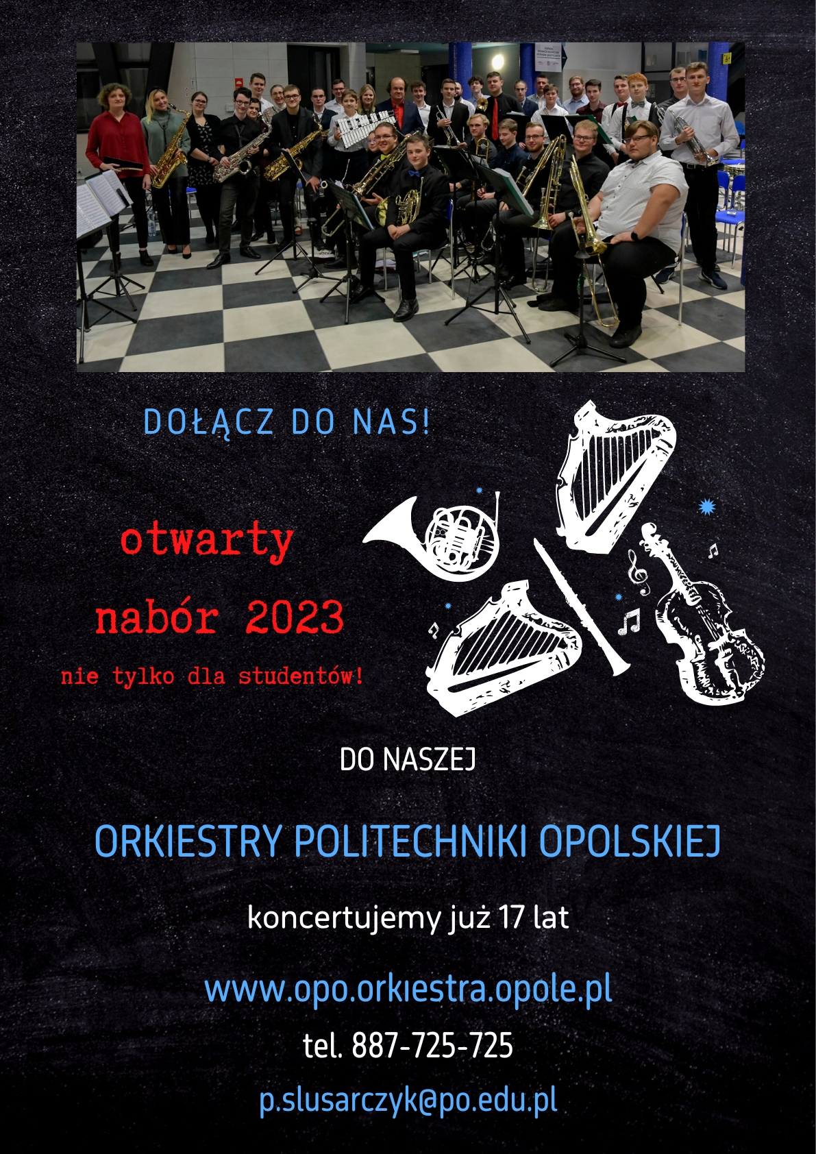 Dołącz do Orkiestry Politechniki Opolskiej! Trwa otwarty nabór dla wszystkich