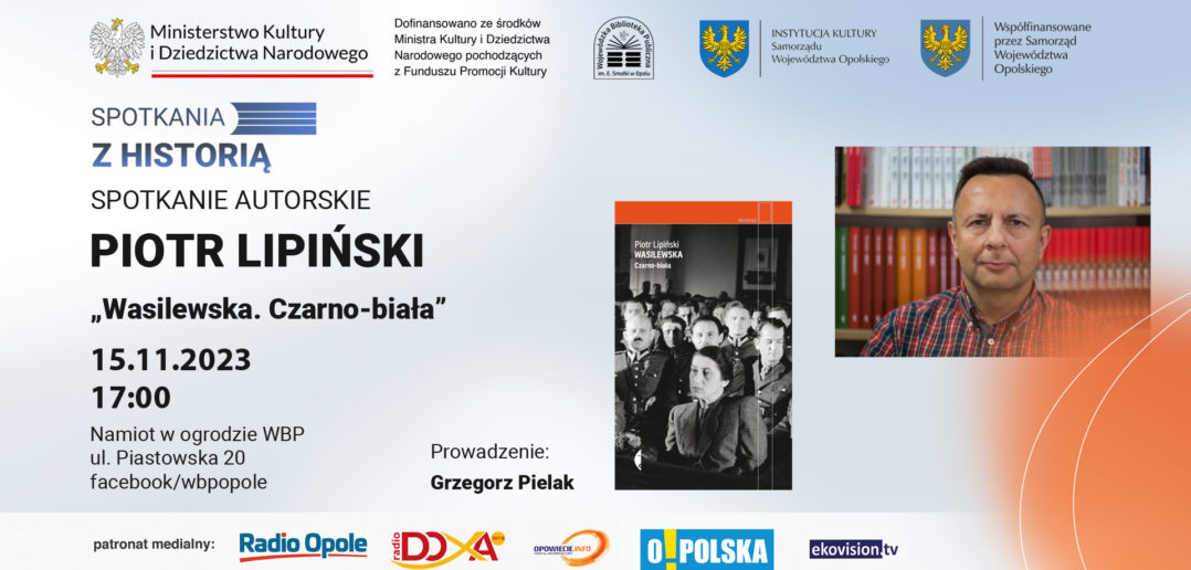 Piotr Lipiński w WBP, opowie o najnowszej książce „Wasilewska. Czarno-biała”