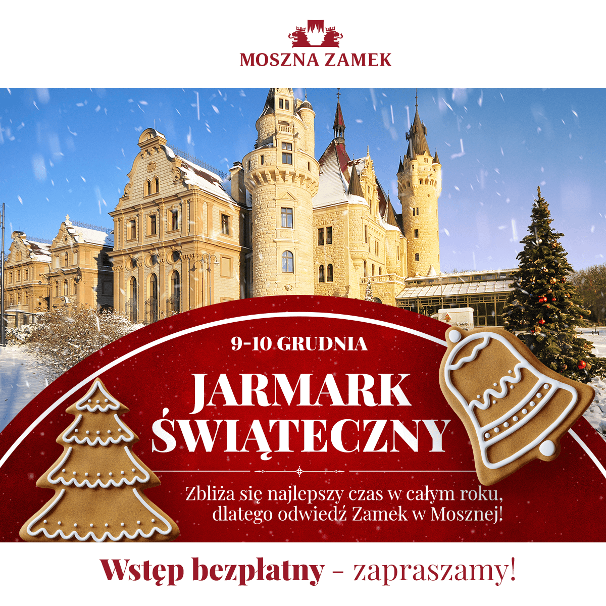 Jarmark Świąteczny na zamku Mosznej, świąteczny klimat w wyjątkowej odsłonie