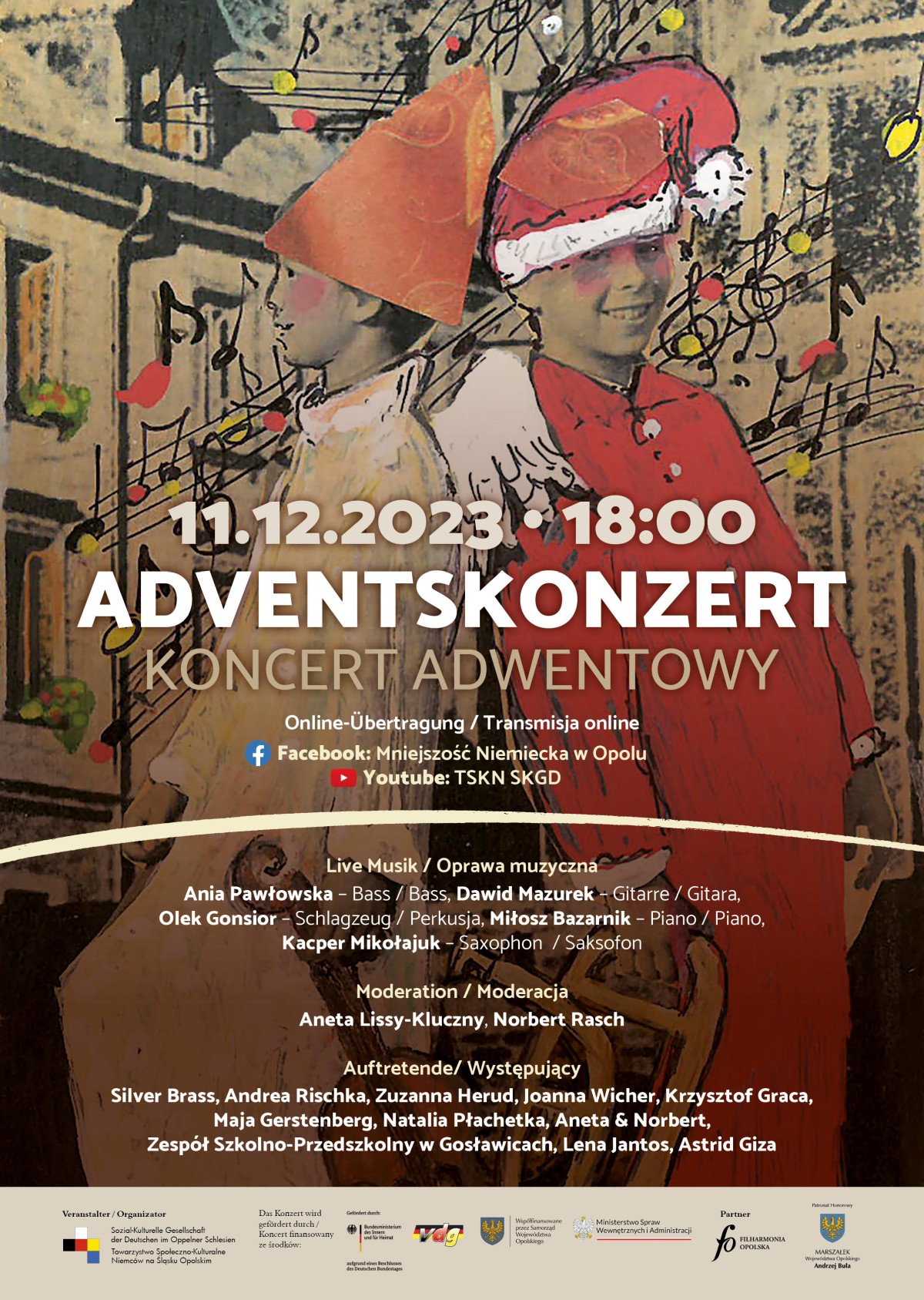 11 grudnia koncert adwentowy Mniejszości Niemieckiej. Będzie transmisja online!