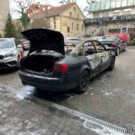 Pożar samochodu na ul. Ozimskiej w Opolu