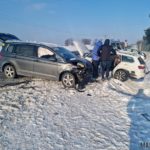 Zderzenie trzech samochodów w Zimnicach Wielkich