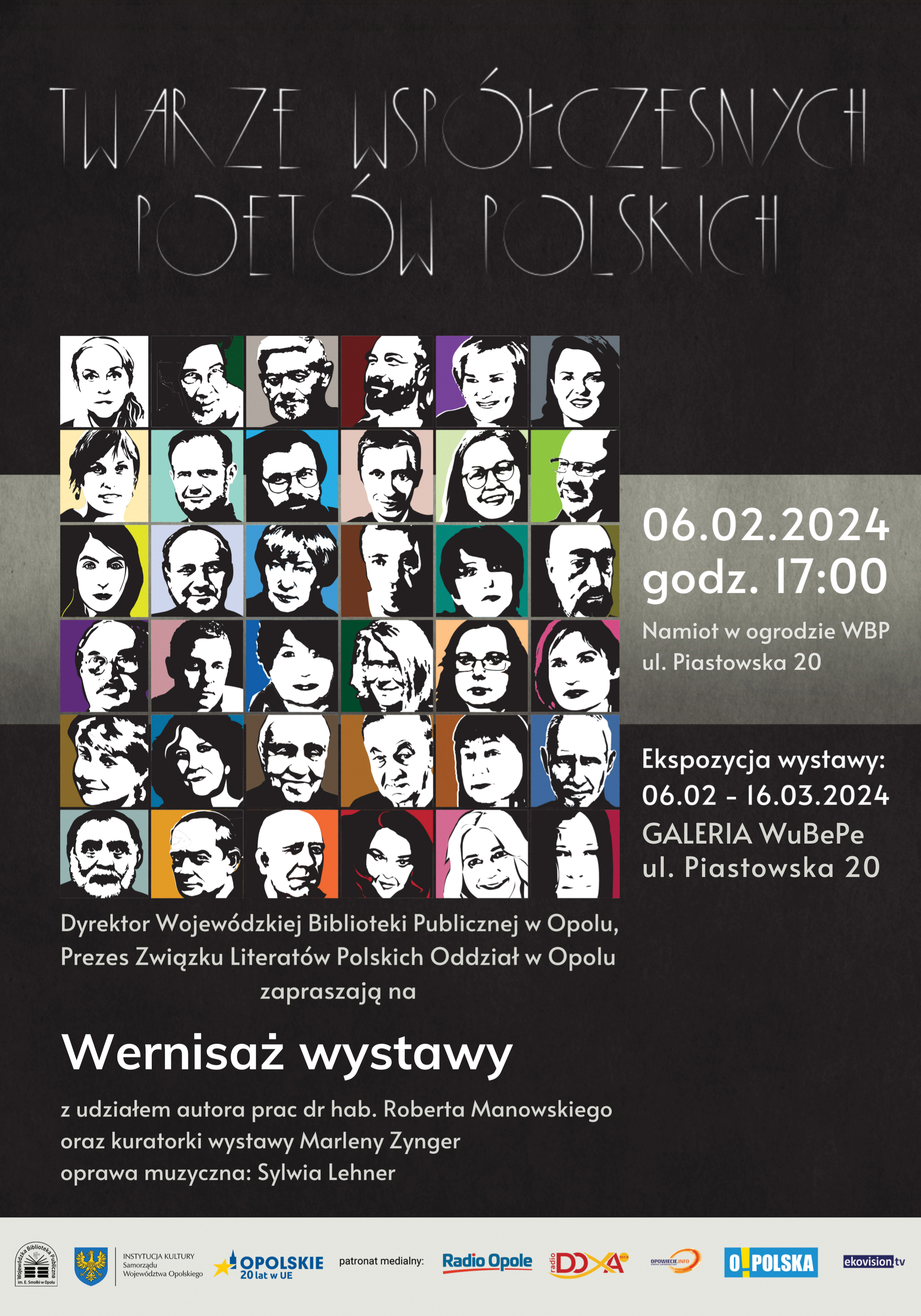Wystawa „Twarze współczesnych poetów polskich” od wtorku w WBP