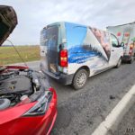 Zderzenie czterech samochodów w Bierdzanach