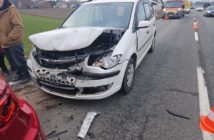 Zderzenie czterech samochodów w Bierdzanach