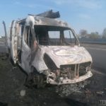 Na autostradzie A4 spalił się bus
