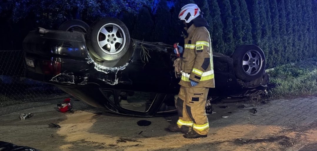 Nietrzeźwa 20-latka dachowała audi na trasie Świerkle &#8211; Czarnowąsy