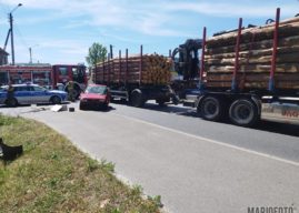 Wypadek w Kup, zderzyła się osobówka z ciężarówką