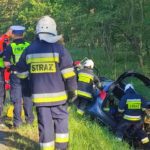 Samochód wjechał do rowu na ul. Strzeleckiej w Opolu