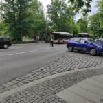 Zderzenie autobusu z osobówka na ul. Piastowskiej