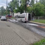 Pożar wycieczkowego busa w Opolu, pojazd spłonął doszczętnie
