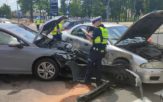 Zderzenie dwóch aut na ul. Ozimskiej w Opolu