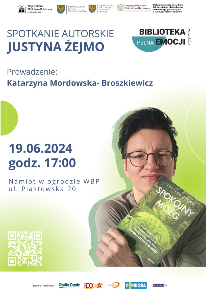 Justyna Żejmo w WBP w Opolu