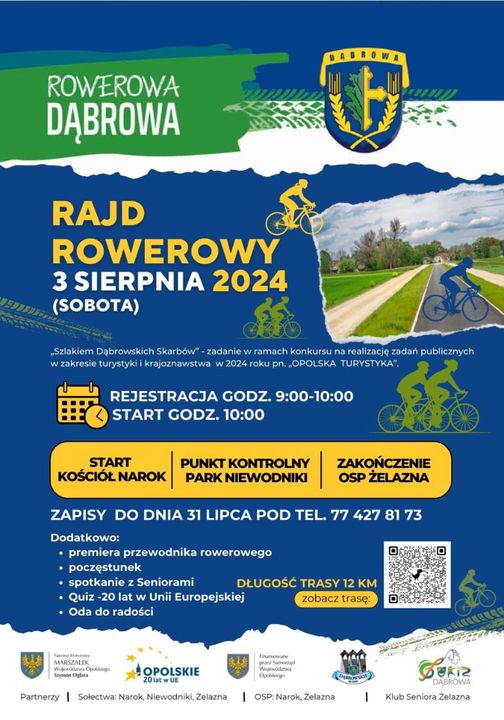 Rajd rowerowy w Dąbrowie