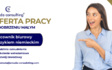 Firma SMUDA CONSULTING poszukuje pracowników biurowych z językiem niemieckim