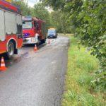 Wypadek samochodowy na drodze Prószków–Ochodze