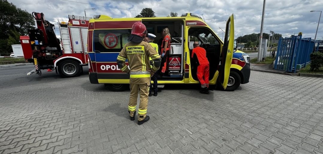 Wypadek na ul. Marka Jemielnicy w Opolu