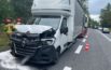 Zderzenie busa i dwóch ciężarówek w Dąbrowie