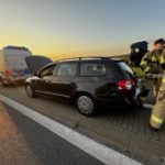 Wypadek we Wrzoskach, zderzenie motocyklisty z samochodem osobowym