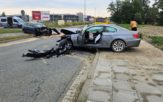 Na ul. Północnej w Opolu zderzyły się bmw i audi