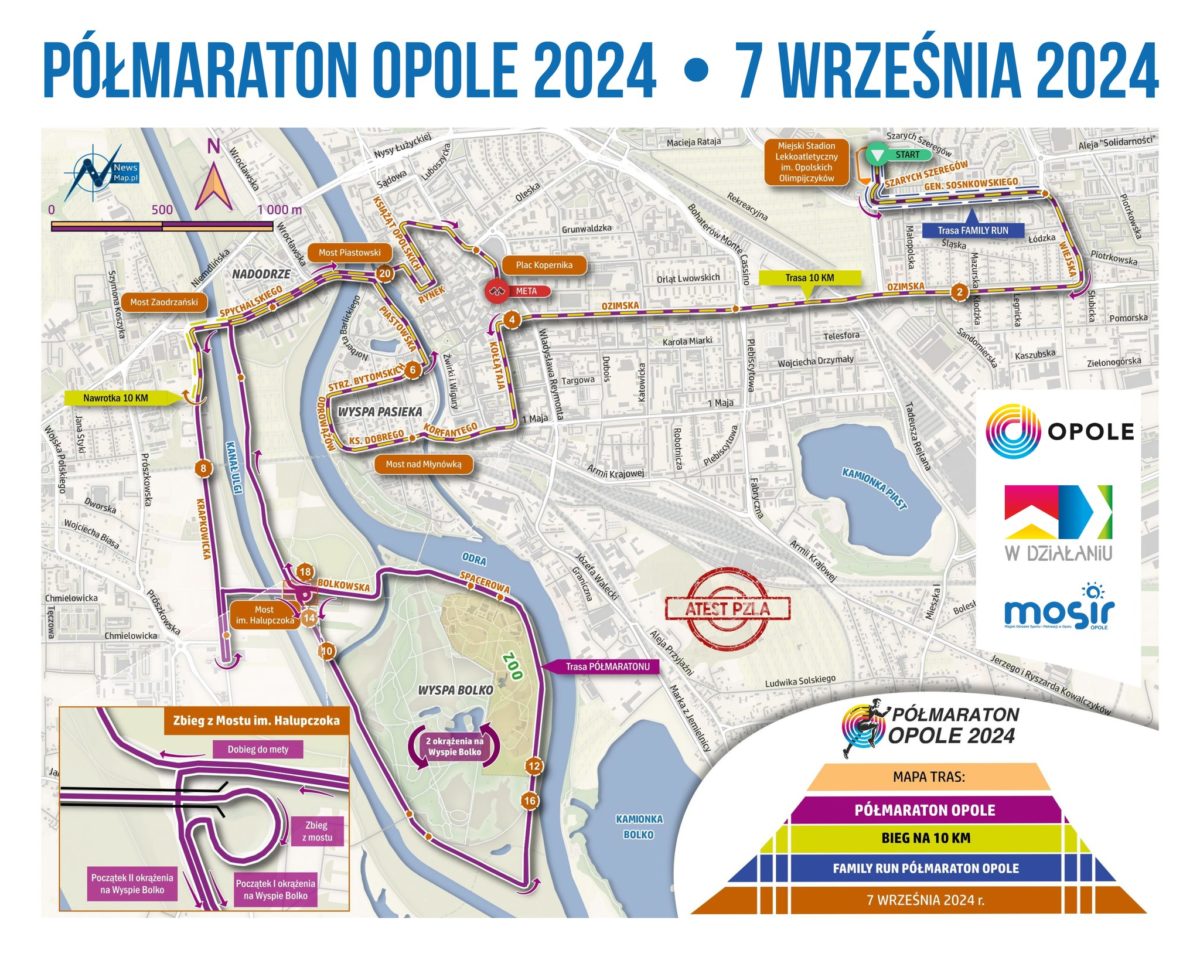 Utrudnienia na drogach opolskich podczas Półmaratonu 2024