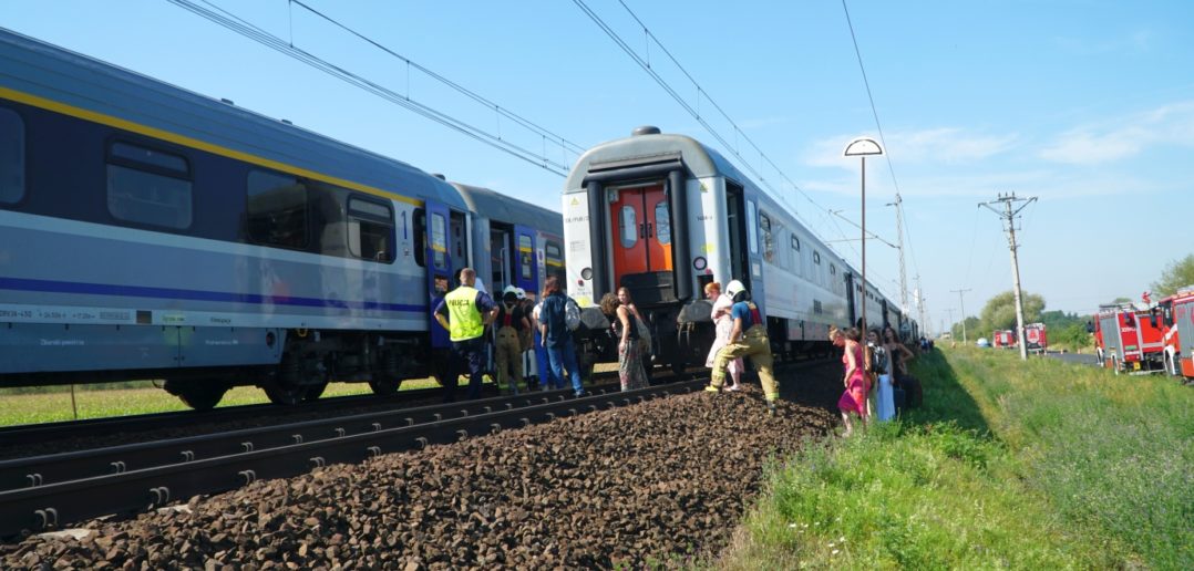 Pożar lokomotywy jednego z pociągów w Opolu, pasażerowie ewakuowani