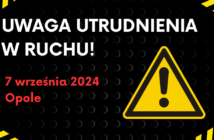 Utrudnienia na drogach opolskich podczas Półmaratonu 2024