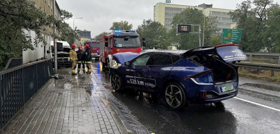 Wypadek na ul. Nysy Łużyckiej w Opolu