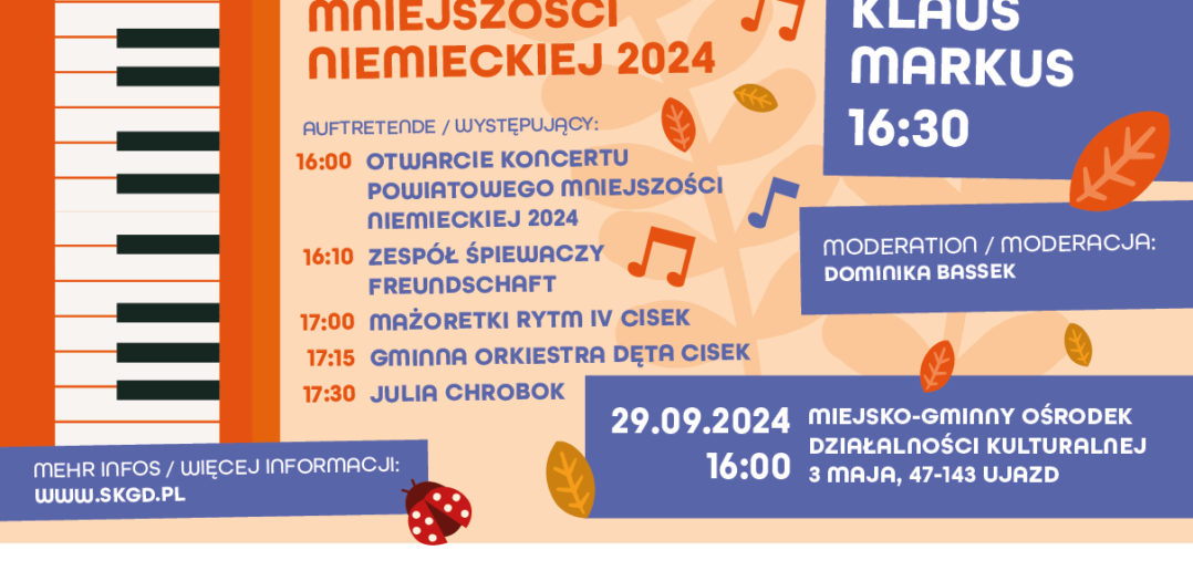 To ostatni koncert w ramach &#8222;Koncertów Powiatowych Mniejszości Niemieckiej 2024&#8221;