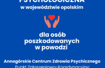 Bezpłatna pomoc psychologiczna dla osób poszkodowanych w powodzi