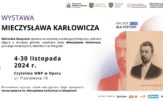 Wystawa zdjęć Mieczysława Karłowicza od poniedziałku w WBP