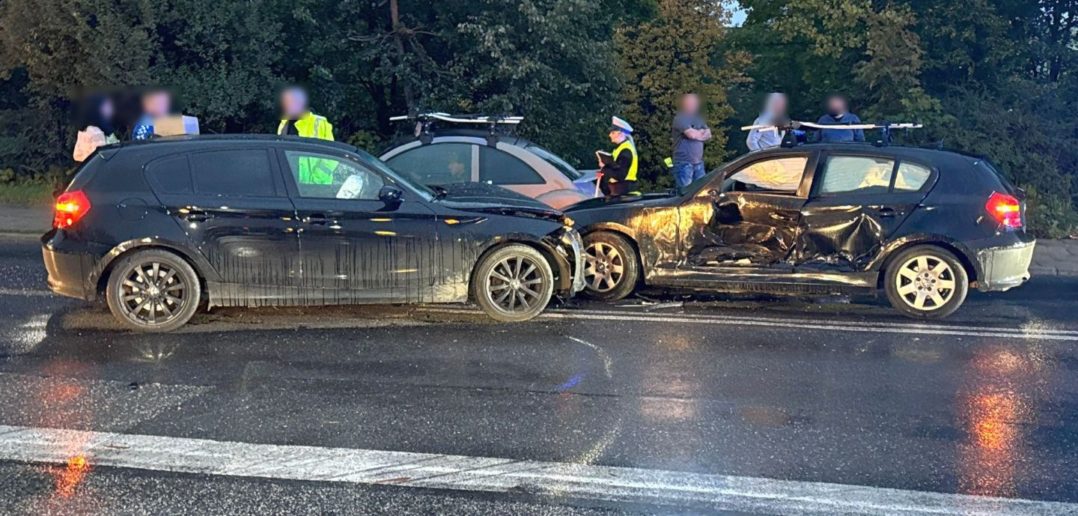 Zderzenie dwóch bmw na ul. Ozimskiej w Opolu