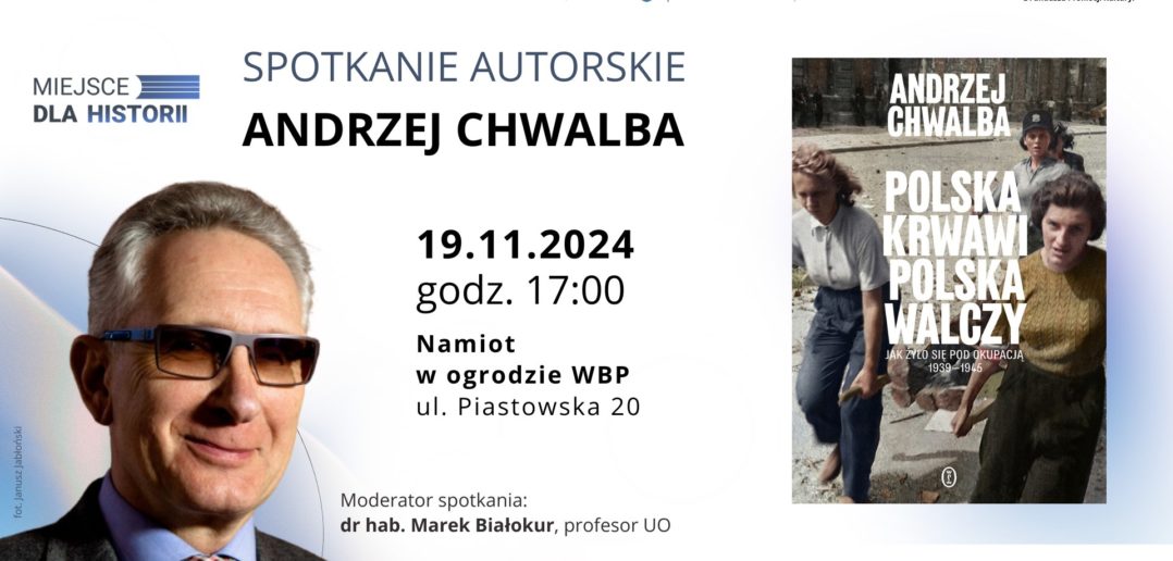 Spotkanie autorskie z prof. Andrzejem Chwalbą w WBP