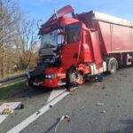 Na autostradzie A4 zderzyły się dwa samochody ciężarowe