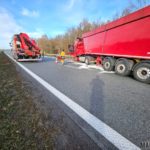 Na autostradzie A4 zderzyły się dwa samochody ciężarowe