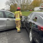 Zderzenie opla z mercedesem na ul. Wrocławskiej w Opolu