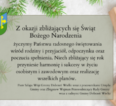 Życzenia świąteczne od gminy Dobrzeń Wielki