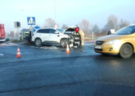 Kolizja na skrzyżowaniu obwodnicy Opola i ul. Częstochowskiej