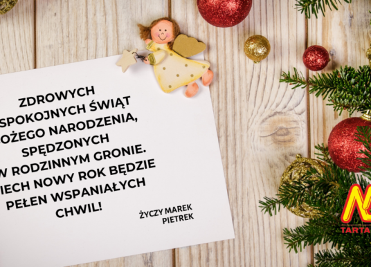 Życzenia świąteczne od firmy Tartak Murów